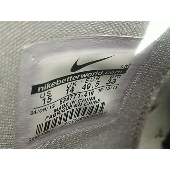 New NIKE Vapor Talon Elite 3/4 TD Molded Football Cleats Navy White Red Mens s15 - Picture 8 of 8